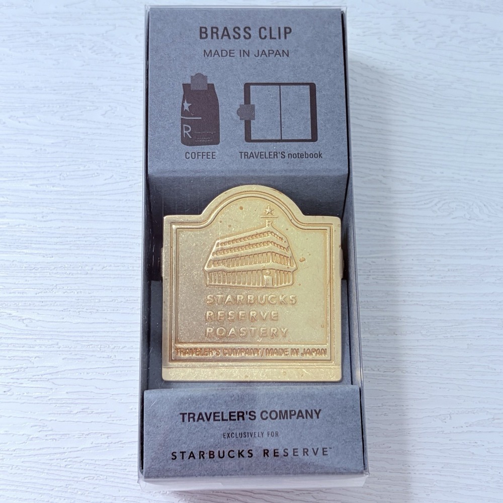 TRAVELER'S Notebook Starbucks Reserve Tokyo Limited Brass Clip JAPAN